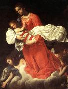 BAGLIONE, Giovanni The Virgin and the Child with Angels oil on canvas